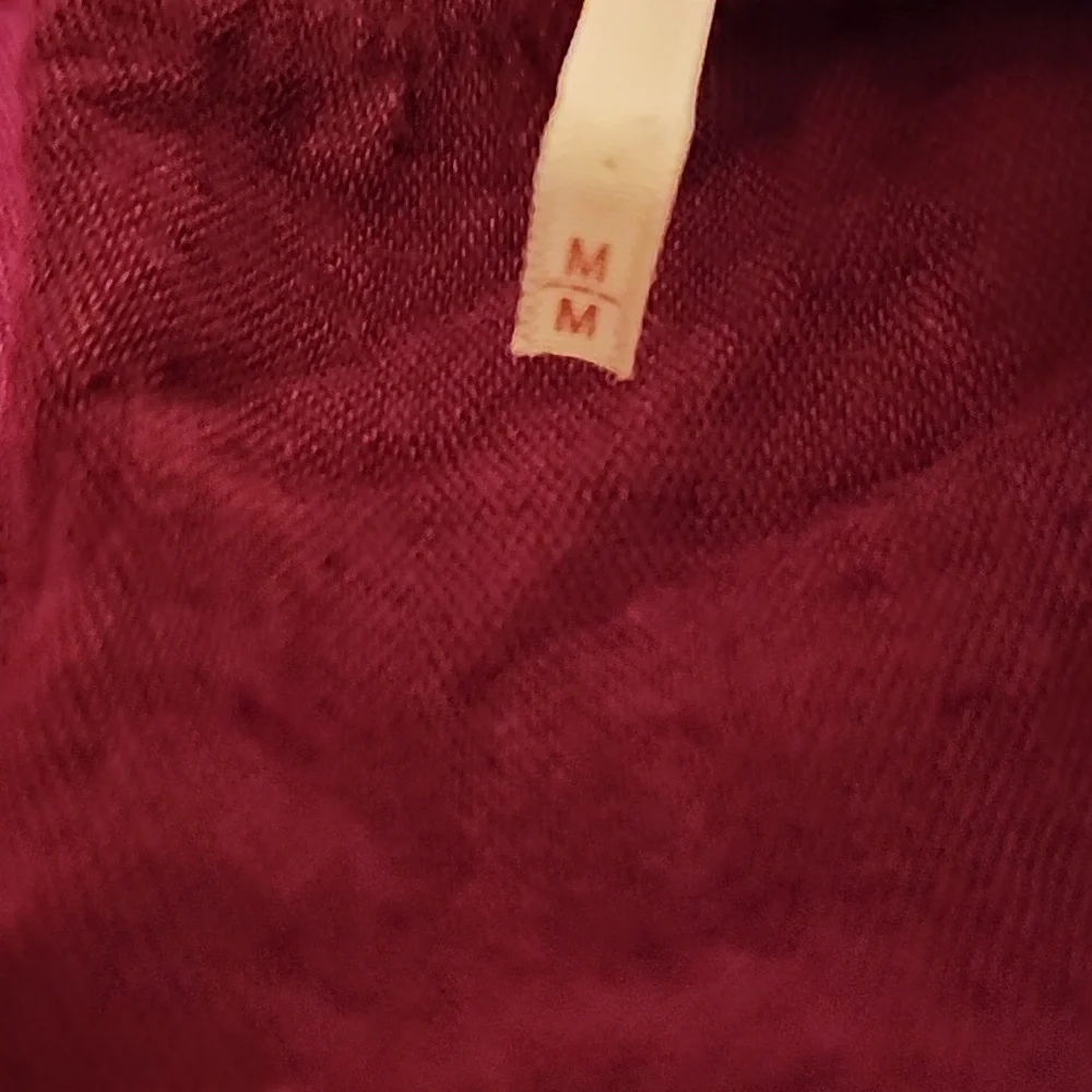 Free People Bohemian Burgundy Embroidered Dress